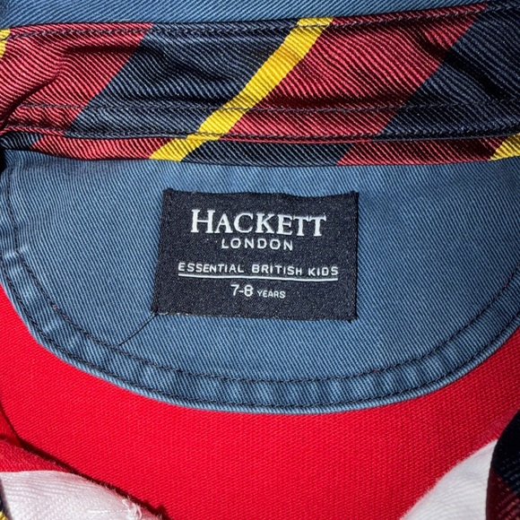 Hackett London Boys Red Long Sleeve Polo | Oxford Cambridge Boat Race | Size 7–8 - Picture 5 of 14